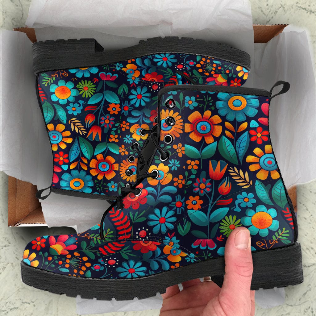 Shoes Pretty Petals - Cruelty Free Leather Boots Shoezels™ Shoes | Boots | Sneakers