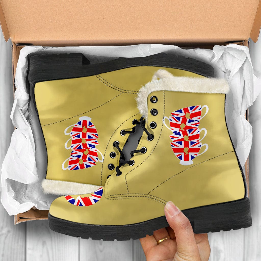 Shoes Queen & Country Cruelty Free Fur Lined Leather Boots