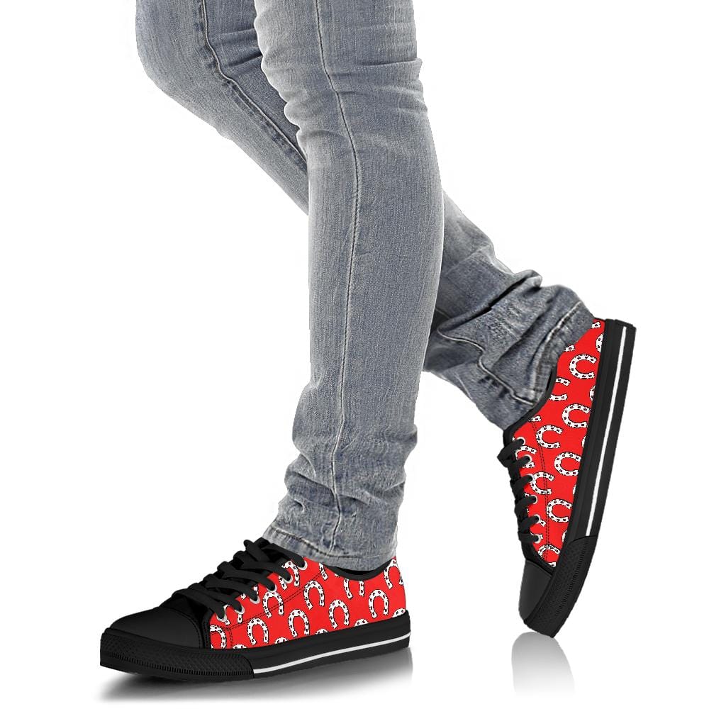 Shoes Red Horse Shoe - Low Tops Shoezels™ Shoes | Boots | Sneakers
