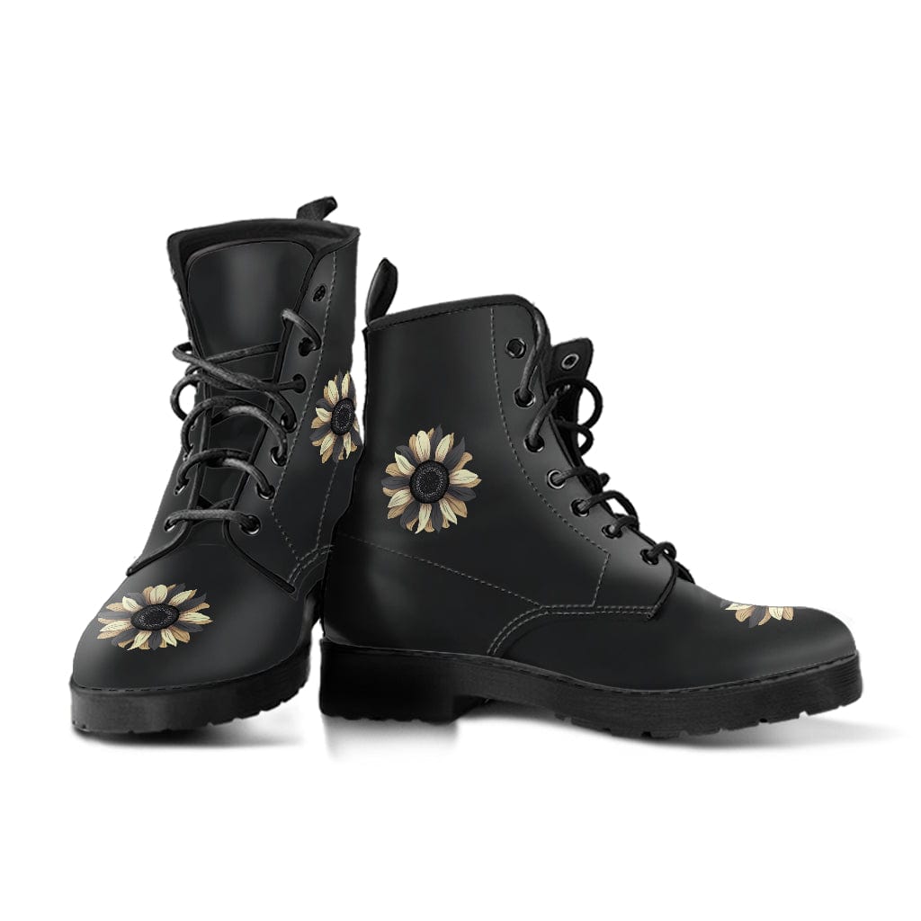 Shoes Sunflower Black - Cruelty Free Leather Boots Shoezels™ Shoes | Boots | Sneakers