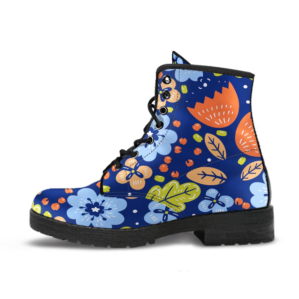 Shoes Flowers-A-Plenty Cruelty Free Leather Boots Women's Leather Boots - Black - Flowers-A-Plenty Cruelty Free Leather Boots / US5 (EU35)