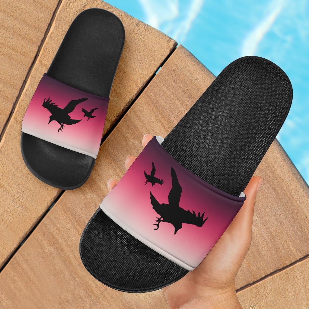 Shoes Flying Crows - Slider Shoes Women's Slide Sandals - Black - Flying Crows Slider Shoes / US5 (EU36)