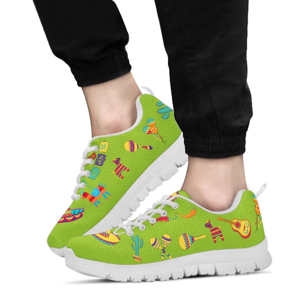 Shoes Mexican Lime - Sneakers Women's Sneakers - White - Mexican Lime - Sneakers / US5 (EU35) Shoezels™ Shoes | Boots | Sneakers