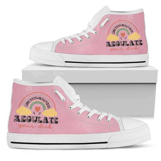 Shoes Regulate Your Dick - High Tops Womens High Top - White - Regulate Your Dick - High Tops / US5.5 (EU36)