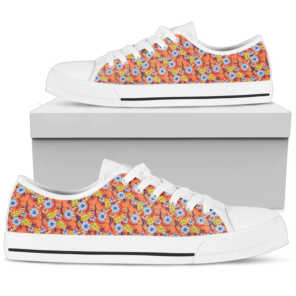 Shoes Flower - Low Tops Womens Low Top - White - Flower Low Tops / US5.5 (EU36)