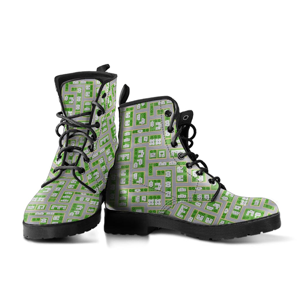 Street Map - Cruelty Free Leather Boots Shoezels™ Shoes | Boots | Sneakers