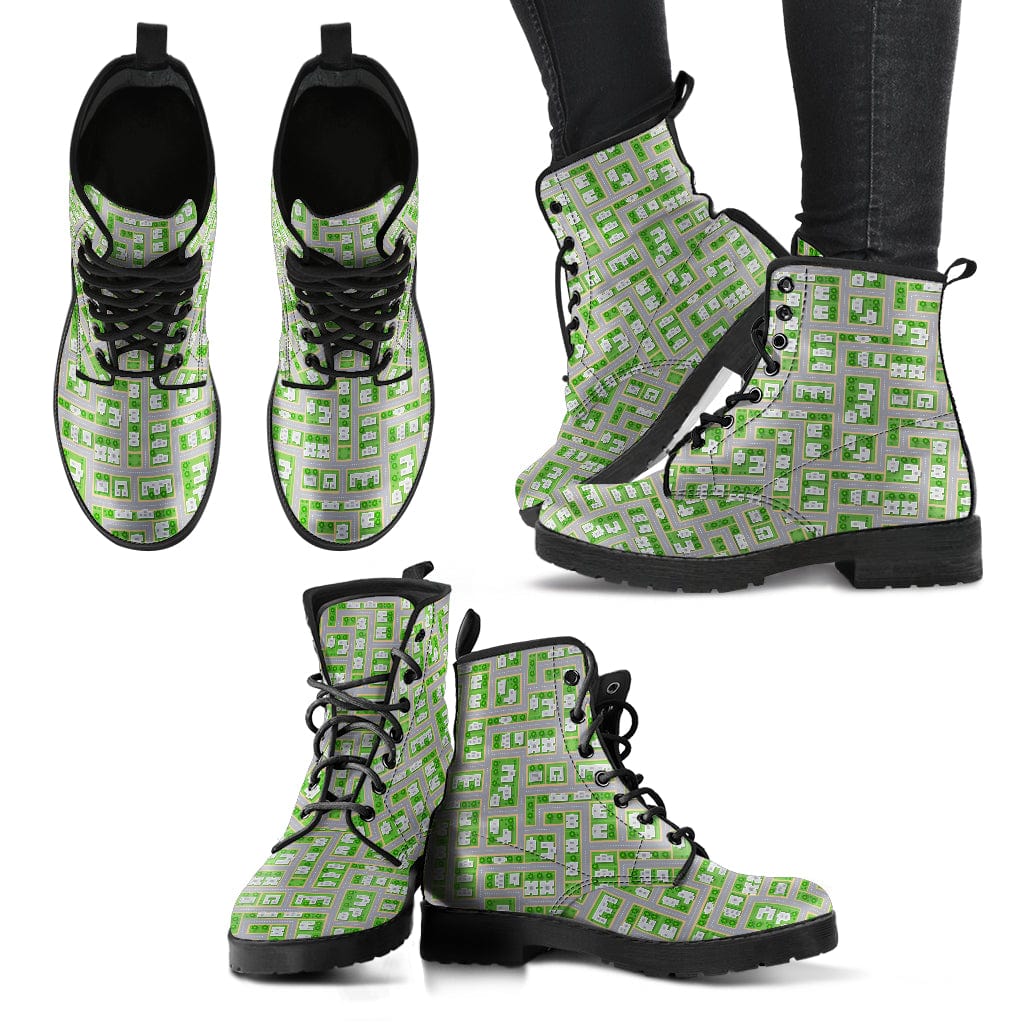 Street Map - Cruelty Free Leather Boots Shoezels™ Shoes | Boots | Sneakers