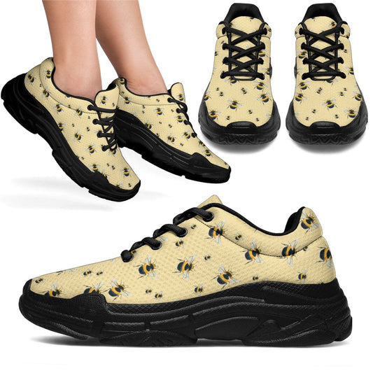 Bee - Chunky Sneakers Women's Sneakers - Black - Bee - Chunky Sneakers / US5.5 (EU36) Shoezels™ Shoes | Boots | Sneakers