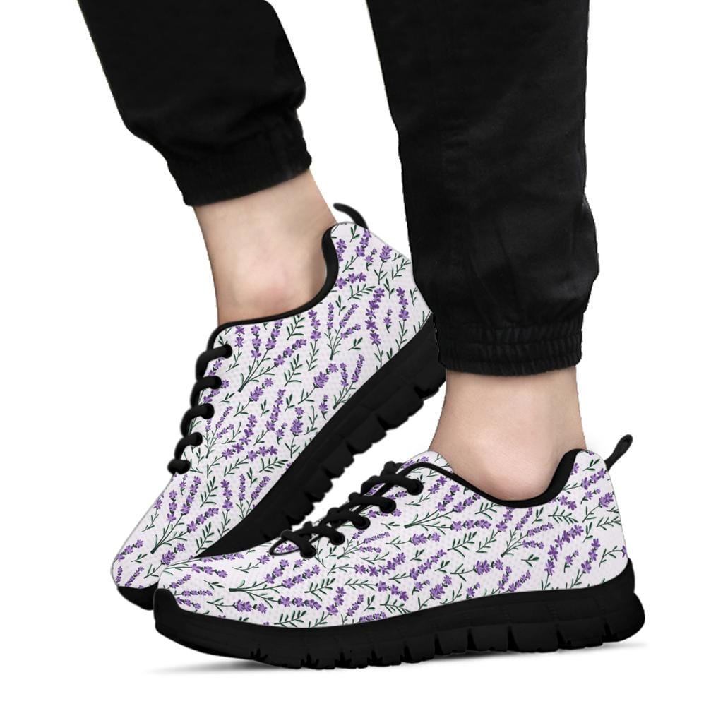 Lavender - Sneakers (White or Black Sole) Women's Sneakers - Black - Lavender - Sneakers (Black) / US5 (EU35) Shoezels™ Shoes | Boots | Sneakers