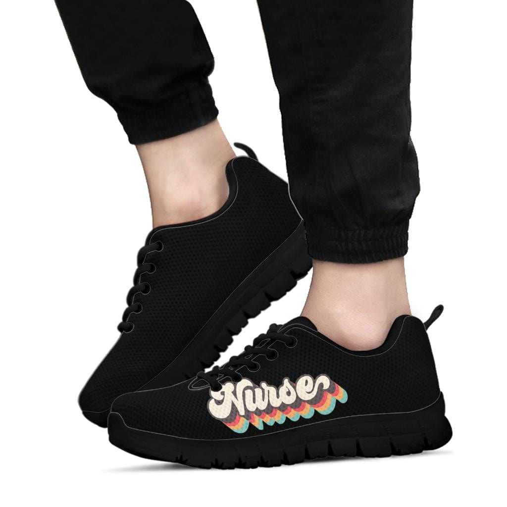 Retro Nurse - Sneakers Women's Sneakers - Black - Retro Nurse - Sneakers / US5 (EU35) Shoezels™ Shoes | Boots | Sneakers