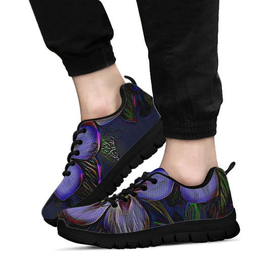 Shoes Floral Embosses: Double Columbine Sneakers