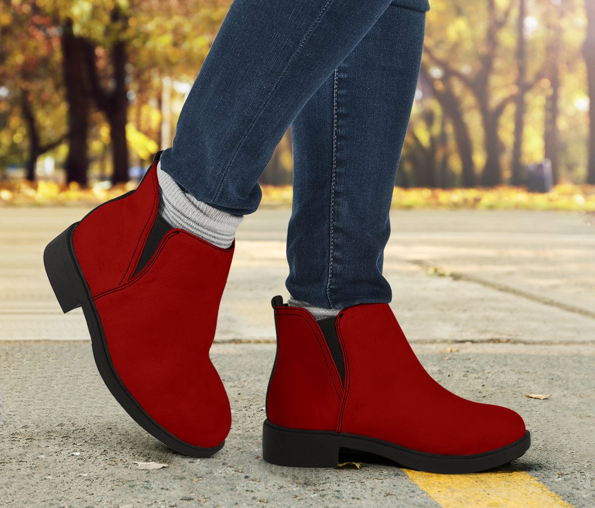Shoes Vegan Red Fashion Boots
