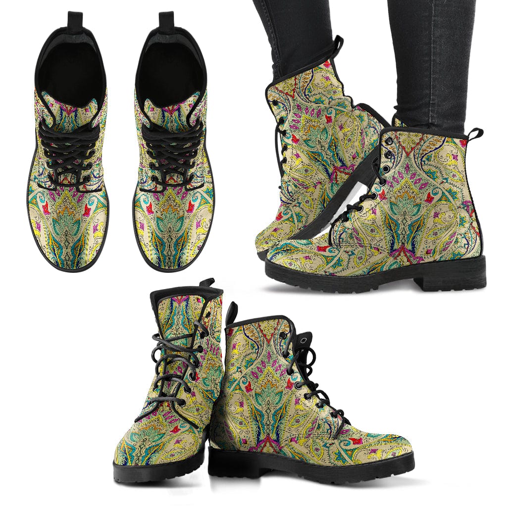 Shoes Vintage Paisley Cruelty Free Leather Boots