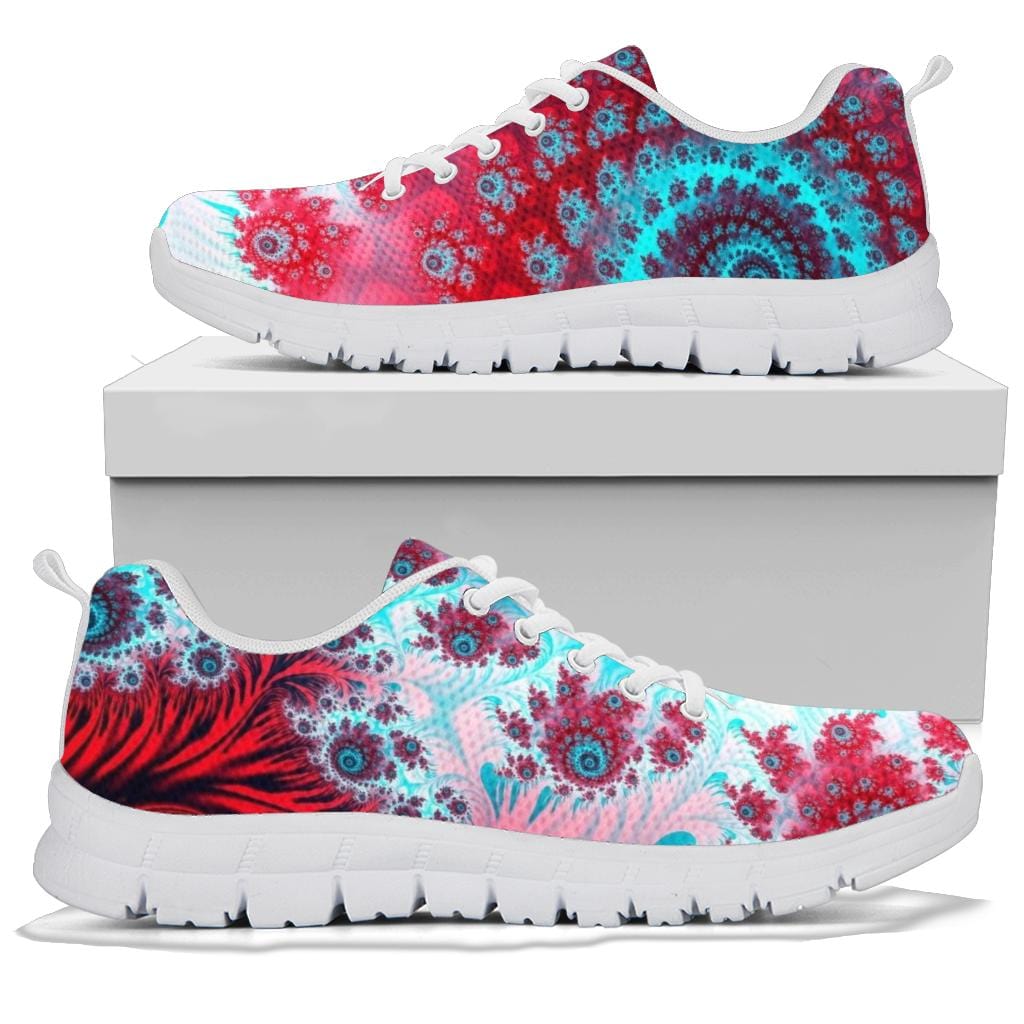 Shoes White Floral Spiral Festival Sneaker Shoes