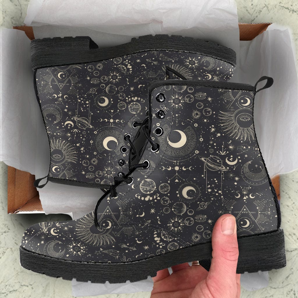 Solar System - Cruelty Free Leather Boots Shoezels™