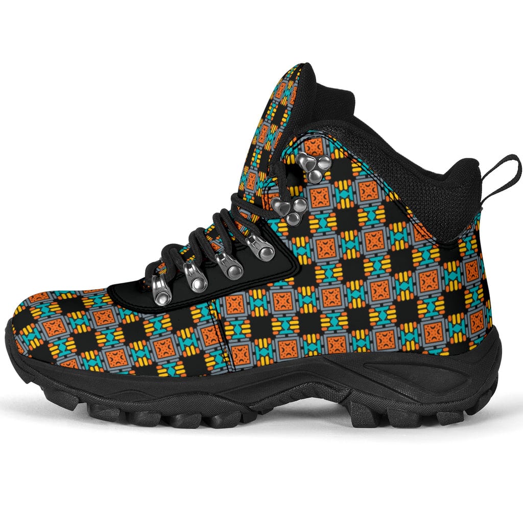 70s Geometric - Alpine Boots Women's Alpine Boots - 70s Geometric - Alpine Boots / US5.5 (EU36) Shoezels™