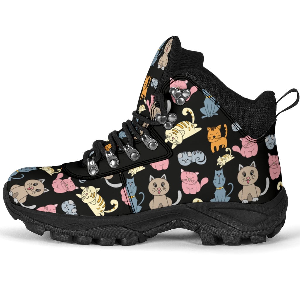 Cartoon Cats - Power Boots Women's Alpine Boots - Cartoon Cats - Power Boots / US5.5 (EU36) Shoezels™