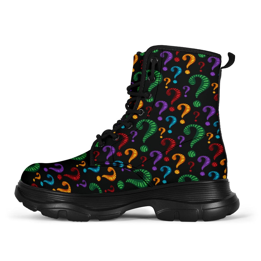 Question Mark - Chunky Boots Women's Chunky Boots - Question Mark - Chunky Boots / US5 (EU35) Shoezels™