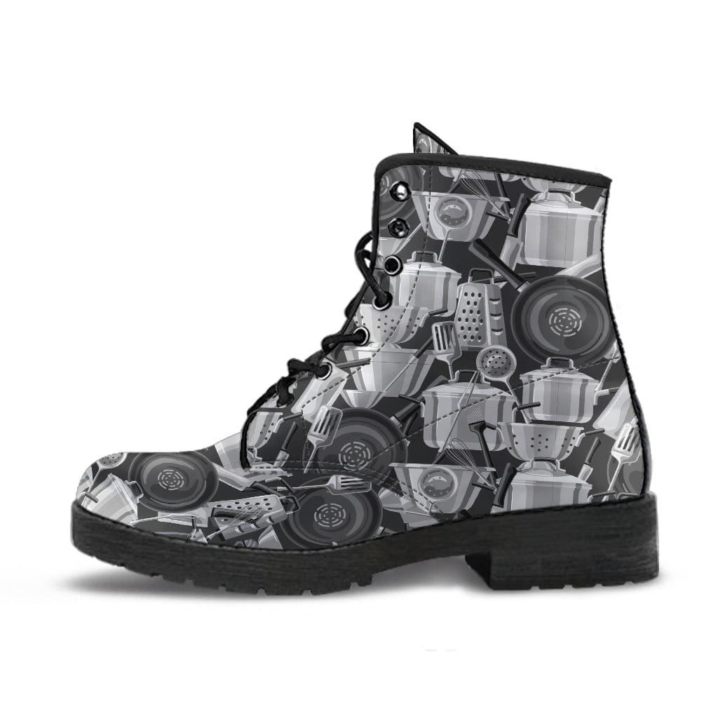 Chefs Kitchen - Urban Boots Women's Leather Boots - Black - Chefs Kitchen - Urban Boots / US5 (EU35) Shoezels™