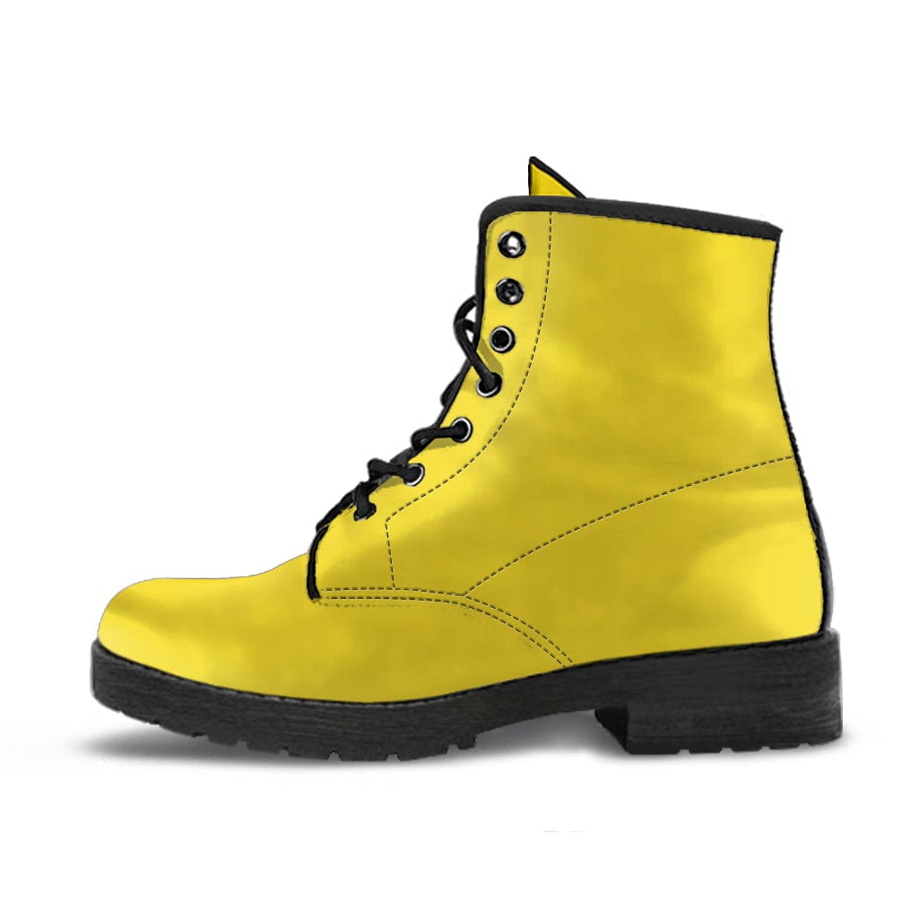 Mustard - Leather Boots Women's Leather Boots - Black - Mustard - Leather Boots / US5 (EU35) Shoezels™