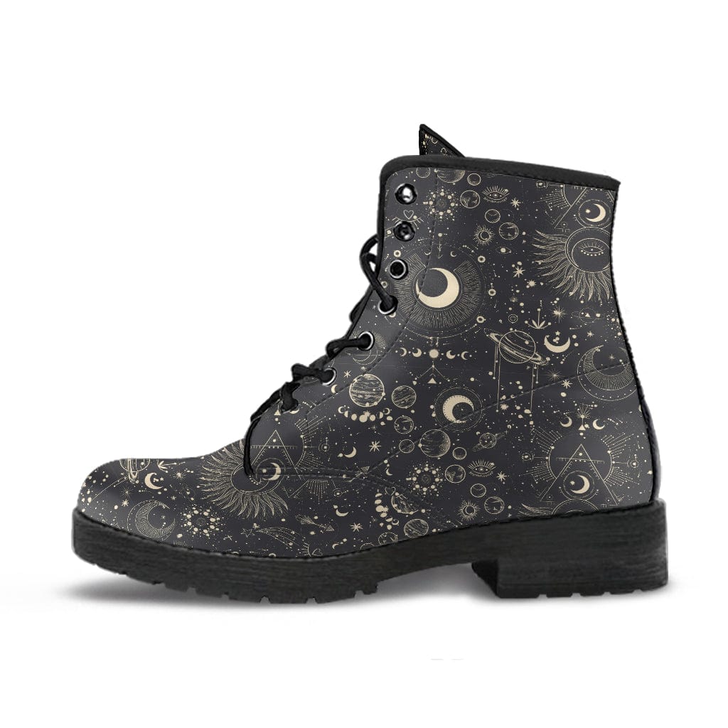 Solar System - Cruelty Free Leather Boots Women's Leather Boots - Black - Solar System - Cruelty Free Leather Boots / US5 (EU35) Shoezels™