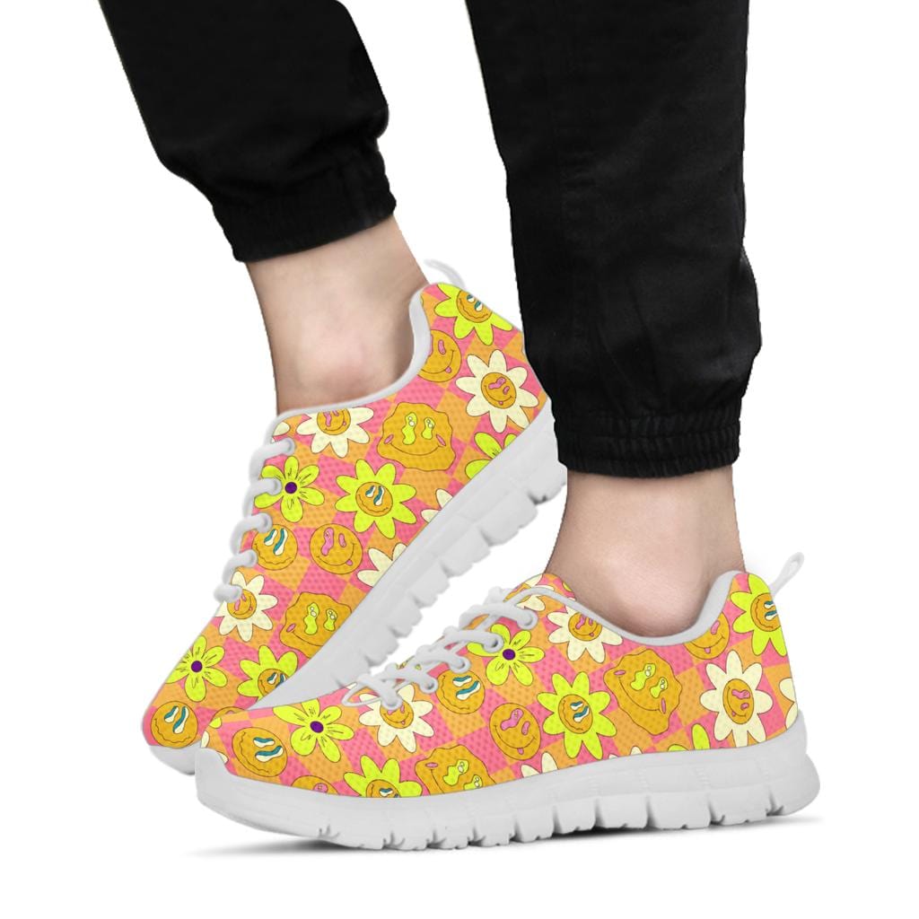Crazy Flowers - Sneakers Women's Sneakers - White - Crazy Flowers - Sneakers / US5 (EU35) Shoezels™
