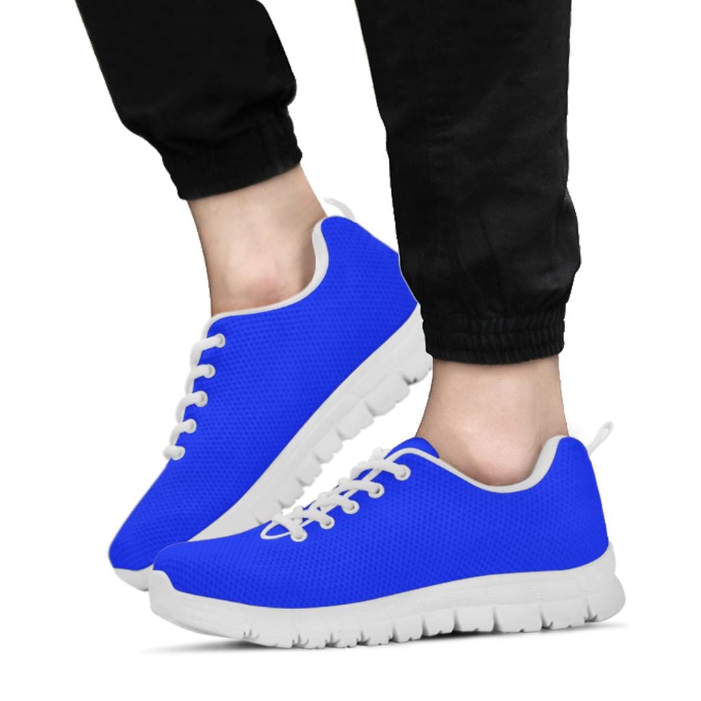 Electric Blue (Black or White Sole) - Sneakers Women's Sneakers - White - Electric Blue (White) - Sneakers / US5 (EU35) Shoezels™