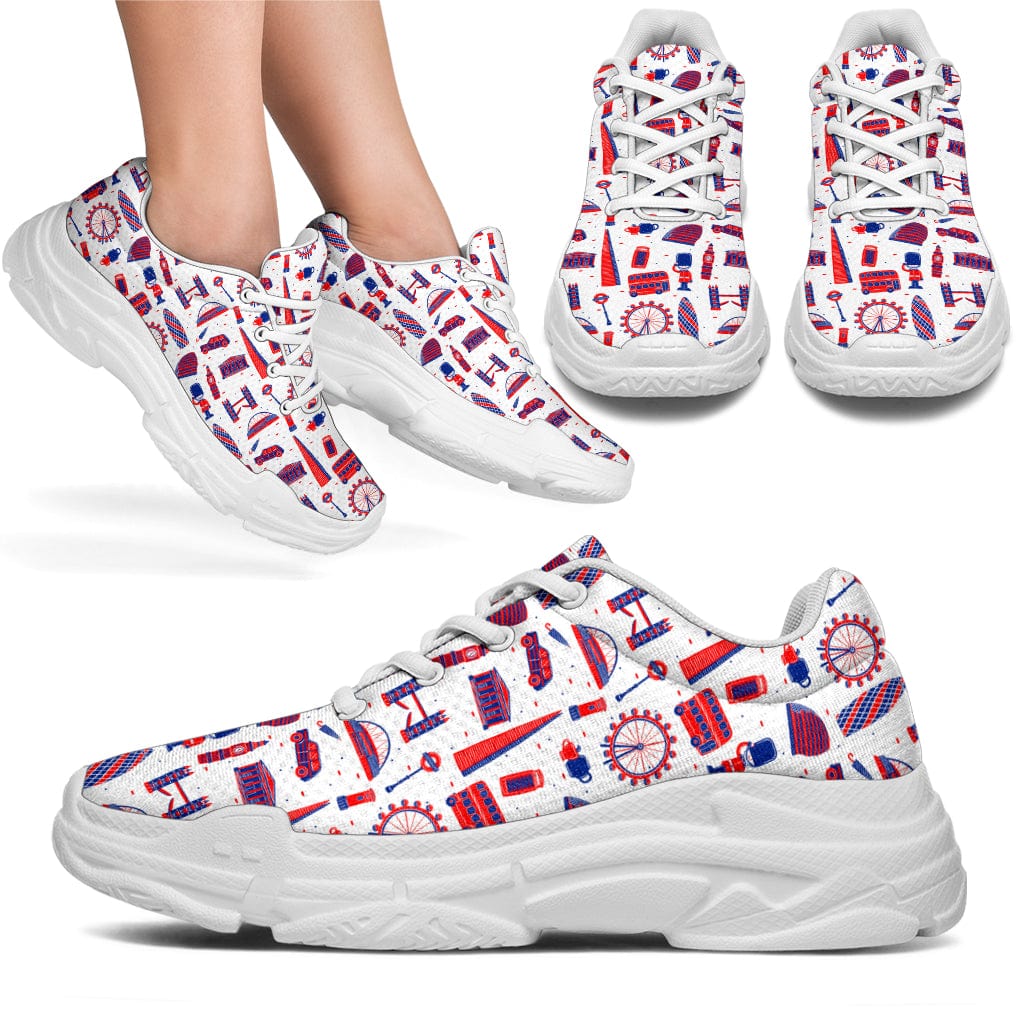 London (Black or White) - Chunky Sneakers Women's Sneakers - White - London (White) - Chunky Sneakers / US5.5 (EU36) Shoezels™