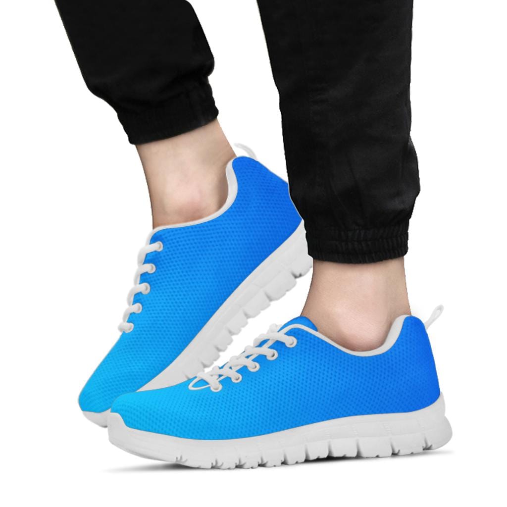 Shades of Blue - Sneakers Women's Sneakers - White - Shades of Blue - Sneakers / US5 (EU35) Shoezels™