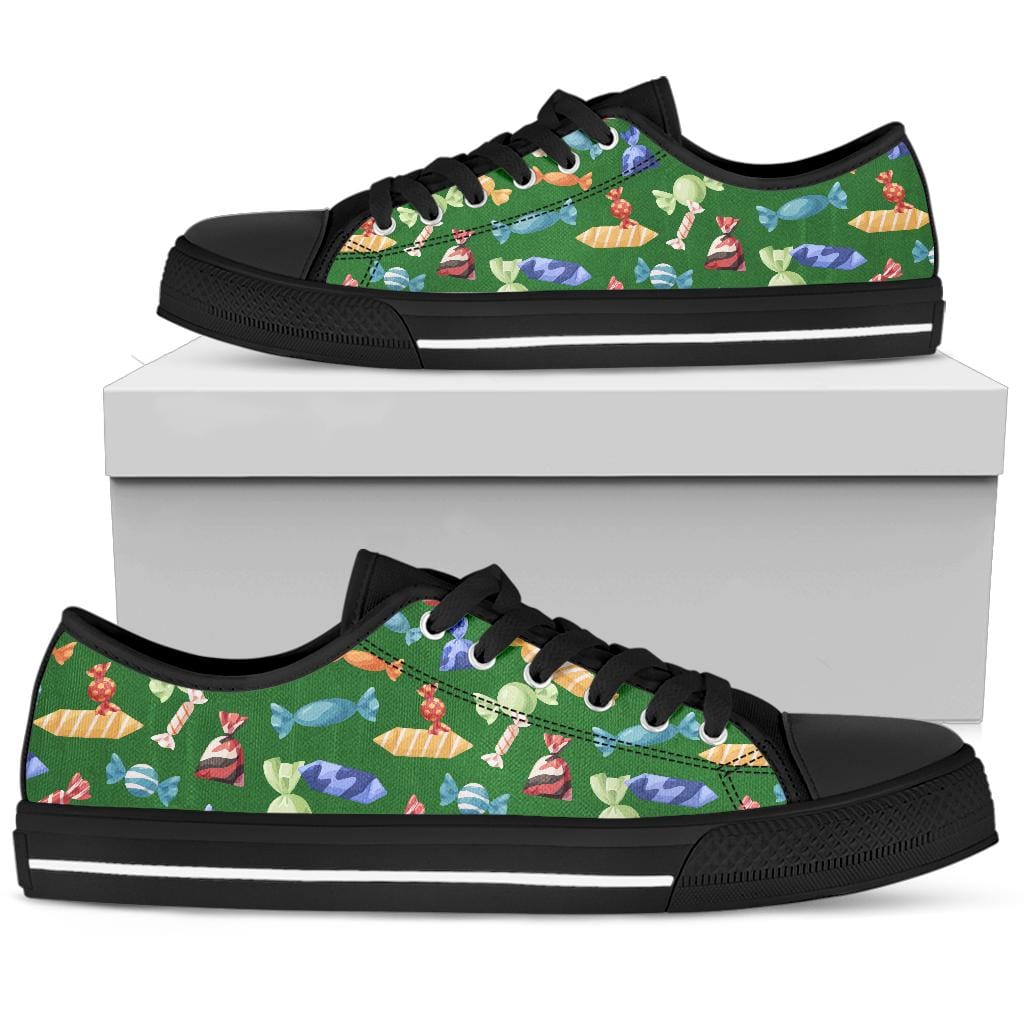 Lollies - Low Tops (White or Black Sole) Womens Low Top - Black - Lollies - Low Tops (Black) / US5.5 (EU36) Shoezels™