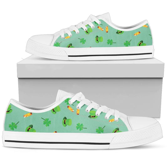 Luck of the Irish - Low Tops Womens Low Top - White - Luck of the Irish - Low Tops / US5.5 (EU36) Shoezels™
