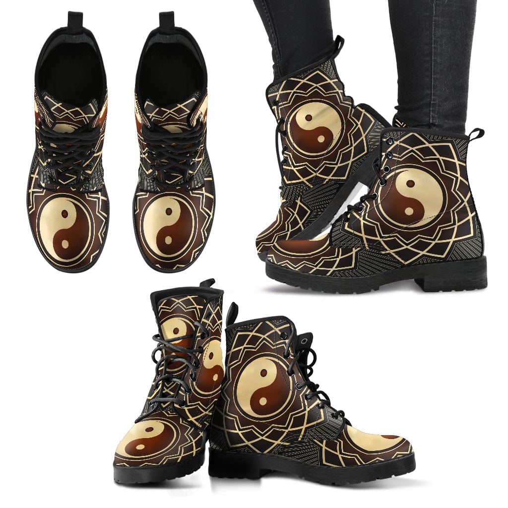YinYang Cruelty Free Leather Boots