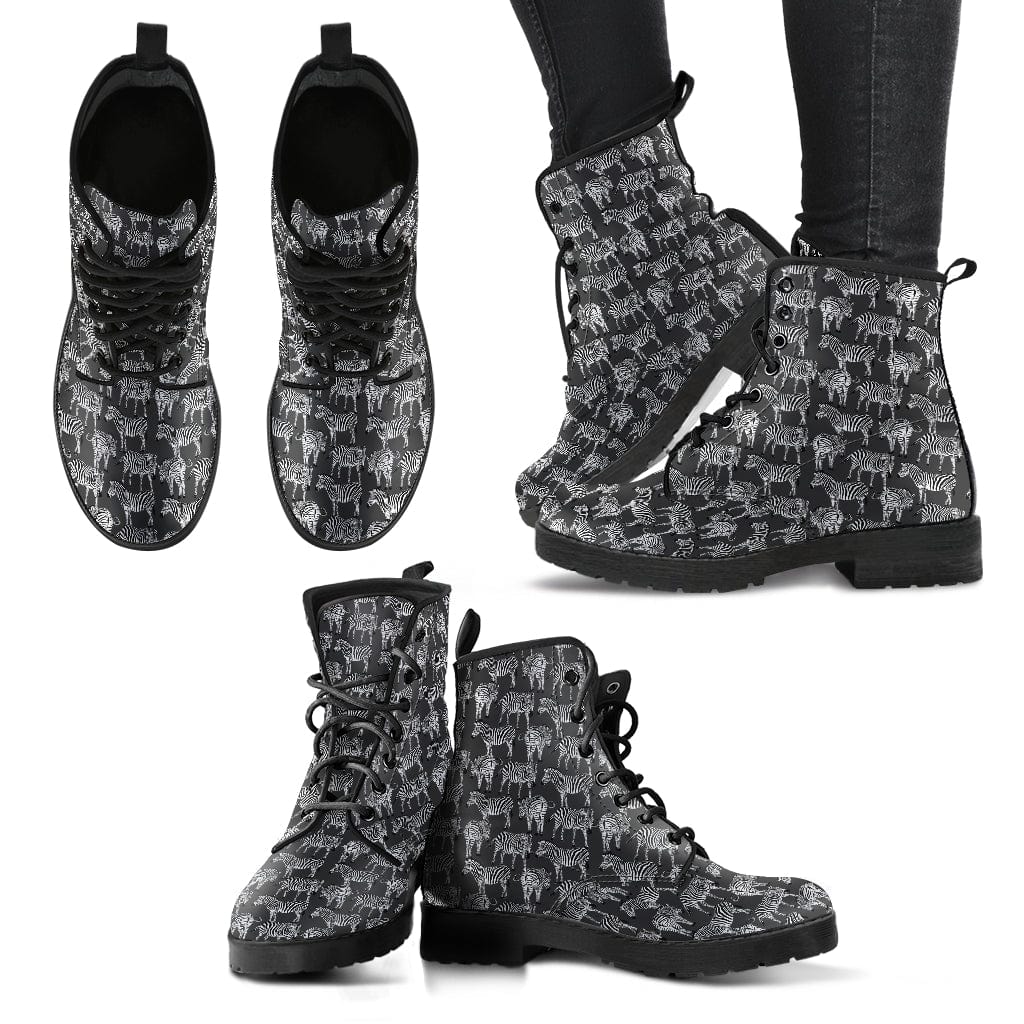 Zebra Black - Urban Boots Shoezels™