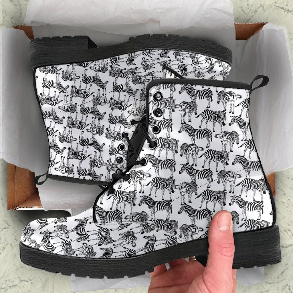 Zebra White - Urban Boots Shoezels™
